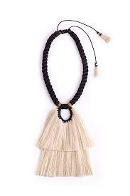 Caralarga Cotton Necklace Necklace Fiber Jewelry