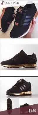Black And Gold Adidas Zx Flux Womens Limited Edition Adidas Zx Flux Black And Gold Sz6 Adidas Sneakers Women Adidas Zx Flux Black Adidas Women