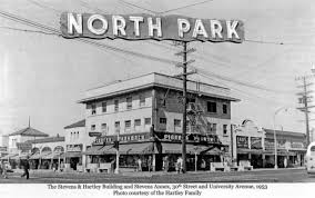 30th University Ave In North Park San Diego Ca 1953 San Diego Area North Park San Diego North Park
