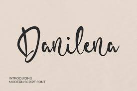 Archive of freely downloadable fonts. Danilena Modern Script Font 385153 Regular Font Bundles
