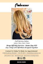 Find opening hours for hair salons near your location and other contact details such as address, phone number, website. Ambiance Hair Salon Hewlett