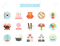 How am i supposed to fight a fire in this? Korea Holiday Icon Set Vector Illustration Royalty Free Cliparts Vectors And Stock Illustration Image 90828448