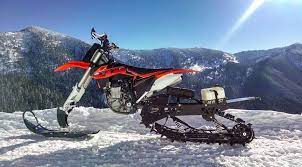 For model year 2020, timbersled has produced a new snow bike kit called timbersled riot. Snow Bike Conversion Kit Takes Motocross Into The Backcountry Adventure Sports Network Snowbike Motocross Snow Vehicles
