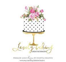 Bakerylogo Watercolor Cake Logo Design Pre Made Logo Design Cake Logo Bakery Logo Design Cake Logo Design