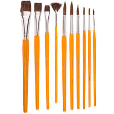 Why clean paint brush every day? Camel Paint Brushes 10 Piece Set Hobby Lobby 848234