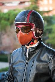 First Prototype Of Superhector Leather Face Mask Caschi Occhiali Da Moto Bmw