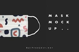 Download Free Download Demo Surgical Mask Photoshop Mockups Template PSD Mockup Templates