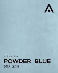 Powder Blue no. 256 - fresh and bright light blue | LAB