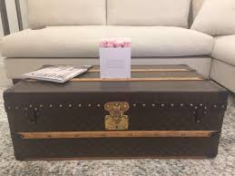 Here, i 've collected some special, creative, stunning and new vintage trunk coffee tables a few ideas that can assist you to make you influenced. Antique Louis Vuitton Steamer Trunk Furniture Home Living Furniture Other Home Furniture On Carousell