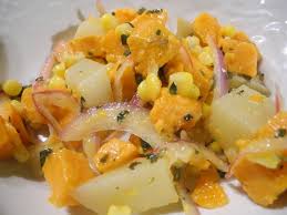 Caribbean Sweet Potato Salad Jamaican Cuisine Salad With Sweet Potato Caribbean Recipes