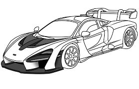 And this, friends, is a sports car mclaren (easy sports car mclaren coloring page), which has an engine with a capacity of more than 600 horsepower under the hood. Mclaren Senna Sketchye
