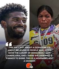 BREAKING NEWS: Cleveland Browns star Shedeur Sanders shocked the football  world when he donated $1 million to Candelaria Rivas Ramos, a Mexican  ethnic minority woman who walked 14 hours from her home
