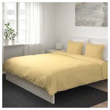 Puderviva Duvet Cover And Pillowcase S Light Yellow Ca Ikea Yellow Bed Sheets Duvet Covers Yellow Yellow Duvet