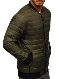 Misez sur ce blouson fashion pour homme. Blouson De Transition Bomber Pour Homme Kaki Matelasse Bolf My 02 Kaki