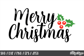 Freesvg.org offers free vector images in svg format with creative commons 0 license (public. Merry Christmas Svg Dxf Png Cut Files Cricut Designs 155103 Cut Files Design Bundles