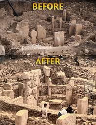 Göbekli Tepe Enclosure C before and after images. What do you think? New  Video: https://youtu.be/mn8W5squz7w #tastepeler #reconstruction  #archaeology #gobeklitepe