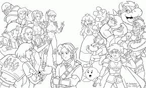 Today we are using our copic markers on this coloring book page featuring princess peach , princess daisy and rosalina from super mario bros. Super Smash Brothers Coloring Pages Free Printable Coloring Home