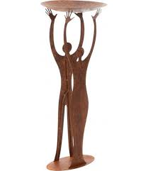 Dewoga Rost Skulptur Doppelt Mit Schale 96x40cm Edelrost Metall Garten Neu 2 Flowerpower Edelrost Lasergeschnittenes Metall Rost Deko