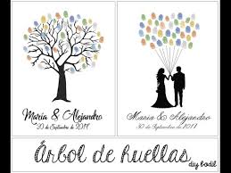Aunque existen tiendas online que venden el pack completo de árboles de huellas, puedes descargar o crear tu propia plantilla e imprimirla en el. Arbol De Huellas Boda Youtube