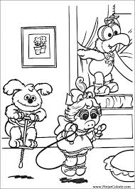 If your child loves interacting. Drawings To Paint Colour Muppet Babies Print Design 016