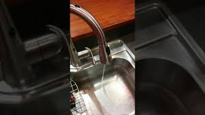 More than likely, you have air in the water lines, and this is causing the problem. Moen Motionsense Low Flow Water Pressure Any Idea How To Fix