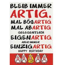 A4 Xxl Geburtstagskarte Mit Spruch Bleib Immer Artig