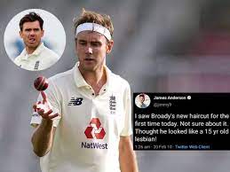 Thought he looked like a 15 yr old lesbian! James Anderson Racist Tweet James Anderson Deletes Old Tweet On Stuart Broad James Anderson Deletes His Old Tweet Mce Zone
