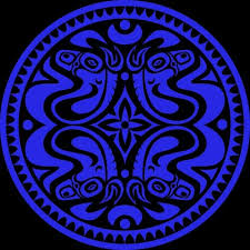 Blue Logo Grateful Dead Poster Celtic Art Purple Logo
