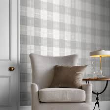Tartan White Wallpaper Grey Wallpaper Living Room Grey Bedroom Decor Grey Tartan Wallpaper