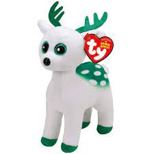 Ty Beanie Boos Regular 6" - Xmas Peppermint The White Reindeer Plush :  Amazon.com.au: Toys & Games