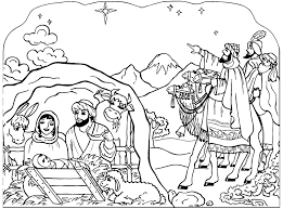 Perfect for sunday school or homeschooling. 6 Best Christmas Nativity Scene Coloring Page Printable Printablee Com