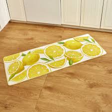 Lots O Lemons Kitchen Rug Indoor Spring Season Floor Decoration Walmart Com In 2020 Lemon Kitchen Lemon Kitchen Decor Kitchen Collection