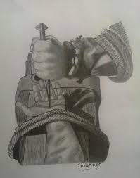 All the best jesus on the cross pencil drawing 38+ collected on this page. Jesus Is Nailed To The Cross Drawing By Subhash Mathew