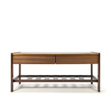 This is a great coffee table for small spaces. Vintage Low Model Coffee Or Side Table With Drawers Retro