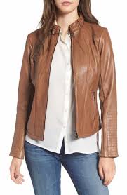 Bernardo Zip Front Leather Biker Jacket Regular Petite Fitted Biker Jacket Black Leather Moto Jacket Coloured Leather Jacket