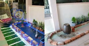 Selain dapat dibuat di teras atau halaman rumah, konsep kolam ikan hias satu ini juga dapat diterapkan jika anda ingin membuat kolam ikan di dalam rumah, lho. Ini Cara Mudah Bina Kolam Hanya Menggunakan Batu Bata Dan Canvas Impiana