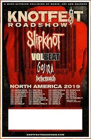 Knotfest tendrá una edición chilena el 2021. Slipknot Volbeat Gojira Behemoth Knotfest 2019 Ltd Ed Rare New Tour Poster Ebay
