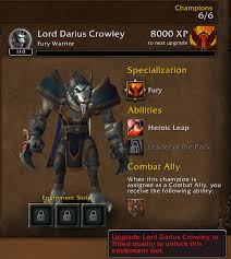 The button is managed by the default interface, and is hidden when you first unlock your order hall in legion. Equipment Slots For Followers Legion Yellowtrade