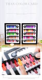 80 Blanks Acrylic Nail Gel Polish Color Chart Magnetic For Nail Art Display Book Buy Leather Display Book For Nail Acrylic Nail Color Chart Nail
