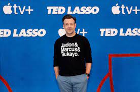 Higgins, about what to expect from the. Jason Sudeikis Sweatshirt At The Ted Lasso Season 2 Premiere Explained