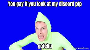 Meme pfps for discord : You Gay If You Look At My Discord Pfp Meme Generator