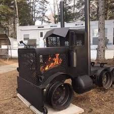 Wheels, in conjunction with axles, allow heavy objects to be moved easily facilitating movement or transportation while supporting a load, or performing labor in machines. Semi Tractor Firepit Photo Homemadetools Net