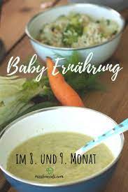 Immer mehr eltern und kinder verzichten ab beikostbeginn auf babybrei und 3. Baby Ernahrung Im 8 Und 9 Monat Miss Broccoli In 2021 Rezepte Baby Ernahrung Essen
