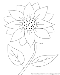 Sketsa gambar mewarnai bunga matahari. 85 Gambar Bunga Matahari Anak Tk Paling Mekar Halaman Mewarnai Bunga Bunga Matahari Seni Benang