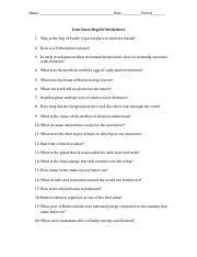 Your Inner Reptile Questions Your Inner Reptile Student Companion Worksheet 1 Why Is The Bay Of Fundy A Special Place To Hunt For Fossils Largest Course Hero