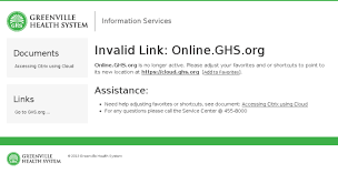Access Online Ghs Org Invalid Link Online Ghs Org