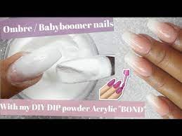 80 How To Do Ombre Babyboomer Nails With My Diy Dip Powder Acrylic Bond System Youtube Diy Acrylic Nails Powder Nails Ombre Nails Tutorial