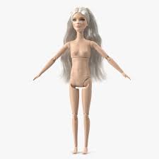 Muñeca Barbie Sin Ropa Pose En T Modelo 3D $69 - .3ds .blend .c4d .fbx .max  .ma .lxo .obj - Free3D