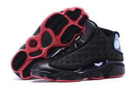 Black And Red 13 Air Jordan 13 Custom Batman Superman Dawn Of Justice Black Red In 2020 Air Jordans Sneakers Men Fashion Jordan 13