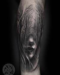 Black And Gray Tattoo Sleeve Ideas Perfect Black And Gray Tattoo Idea Blackandgraytattoos Grey Tattoo Black And Grey Tattoos Dark Forest Tattoo